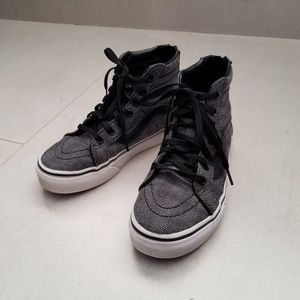 Vans Kids Sk8-Hi Zip Sneakers Boys Size 2